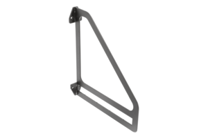 GTV Полкодержатель декоративный для деревянных полок INGRID, 23×26см, чёрный матовый